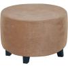 imageHVERSAILTEX Real Velvet Plush 1 Piece Form Fit Stretch Rectangle Folding Storage Covers Ottoman Slipcovers Removable Footstool Protect Footrest Covers Elastic Bottom Machine WashableLarge GreyCamel