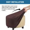 imageHVERSAILTEX Real Velvet Plush 1 Piece Form Fit Stretch Rectangle Folding Storage Covers Ottoman Slipcovers Removable Footstool Protect Footrest Covers Elastic Bottom Machine WashableLarge GreyBrown
