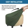 imageHVERSAILTEX Square Ottoman Covers Ottoman Slipcovers Folding Storage Stool Furniture Protector Form Fit with Elastic Bottom Stretch High Spandex Small Checks Jacquard FabricLargeBlackBronze Green