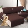 imageHVERSAILTEX 100 Waterproof Couch Covers for Sectional Sofa 2Piece Couch Covers Sectional Couch Cover L Shaped for Dogs Non Slip Right Chaise Lounge Cover  2 Seat Sofa Cover Coconut MilkChocolate
