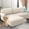imageHVERSAILTEX 100 Waterproof Couch Covers for Sectional Sofa 2Piece Couch Covers Sectional Couch Cover L Shaped for Dogs Non Slip Right Chaise Lounge Cover  2 Seat Sofa Cover Coconut MilkCoconut Milk