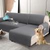 imageHVERSAILTEX 100 Waterproof Couch Covers for Sectional Sofa 2Piece Couch Covers Sectional Couch Cover L Shaped for Dogs Non Slip Right Chaise Lounge Cover  2 Seat Sofa Cover Coconut MilkRocket Gray