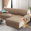 imageHVERSAILTEX 100 Waterproof Couch Covers for Sectional Sofa 2Piece Couch Covers Sectional Couch Cover L Shaped for Dogs Non Slip Right Chaise Lounge Cover  2 Seat Sofa Cover Coconut MilkFrench Oak