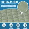 imageHVERSAILTEX 100 Waterproof Couch Covers for Sectional Sofa 2Piece Couch Covers Sectional Couch Cover L Shaped for Dogs Non Slip Right Chaise Lounge Cover  2 Seat Sofa Cover Coconut MilkPale Aqua