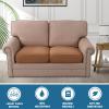 imageHVERSAILTEX 100 Waterproof Seat Cushion Covers Sectional Couch Covers 3 Pieces Sofa Cushion Covers L Shape Cushion Chaise Cover for Both LeftRight Couch Large Sofa 2 Seater  1 Chaise CamelCamel