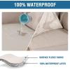 imageHVERSAILTEX 100 Waterproof Seat Cushion Covers Sectional Couch Covers 3 Pieces Sofa Cushion Covers L Shape Cushion Chaise Cover for Both LeftRight Couch Large Sofa 2 Seater  1 Chaise CamelIvory