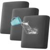imageHVERSAILTEX 100 Waterproof Seat Cushion Covers Sectional Couch Covers 3 Pieces Sofa Cushion Covers L Shape Cushion Chaise Cover for Both LeftRight Couch Large Sofa 2 Seater  1 Chaise CamelDark Gray