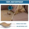 imageHVERSAILTEX 100 Waterproof Seat Cushion Covers Sectional Couch Covers 3 Pieces Sofa Cushion Covers L Shape Cushion Chaise Cover for Both LeftRight Couch Large Sofa 2 Seater  1 Chaise CamelWarm Sand