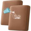 imageHVERSAILTEX 100 Waterproof Seat Cushion Covers Sectional Couch Covers 3 Pieces Sofa Cushion Covers L Shape Cushion Chaise Cover for Both LeftRight Couch Large Sofa 2 Seater  1 Chaise CamelCamel