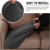 imageHVERSAILTEX 100 Waterproof Seat Cushion Covers Sectional Couch Covers 3 Pieces Sofa Cushion Covers L Shape Cushion Chaise Cover for Both LeftRight Couch Large Sofa 2 Seater  1 Chaise CamelDark Gray