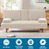 imageHVERSAILTEX 4 Pieces Stretch Futon Covers Sofa Bed Slipcover with Removable Armrests and Cupholders Covers Furniture Protector High Spandex Small Checks Jacquard Fabric BlackIsland Fossi