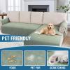 imageHVERSAILTEX L Shape Sectional Couch Covers 2Piece L Couch Cover 100 Waterproof Pet Couch Covers for Sectional Sofa WashableLeft Chaise  3 Seat Sofa Rocket GrayPale Aqua