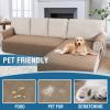 imageHVERSAILTEX L Shape Sectional Couch Covers 2Piece L Couch Cover 100 Waterproof Pet Couch Covers for Sectional Sofa WashableLeft Chaise  3 Seat Sofa Rocket GrayFrench Oak