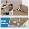 imageHVERSAILTEX L Shape Sectional Couch Covers 2Piece L Couch Cover 100 Waterproof Pet Couch Covers for Sectional Sofa WashableLeft Chaise  3 Seat Sofa Rocket GrayFrench Oak