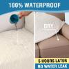 imageHVERSAILTEX L Shape Sectional Couch Covers 2Piece L Couch Cover 100 Waterproof Pet Couch Covers for Sectional Sofa WashableLeft Chaise  3 Seat Sofa Rocket GrayCoconut Milk