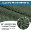 imageHVERSAILTEX Ottoman Cover Stretch Ottoman Slipcover Round Ottoman Storage Cover Folding Stool Covers Furniture Protector Cover for Footrest Ottoman Fit Dia 20quot  23quot TaupeBronze Green