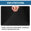 imageHVERSAILTEX Ottoman Cover Stretch Ottoman Slipcover Round Ottoman Storage Cover Folding Stool Covers Furniture Protector Cover for Footrest Ottoman Fit Dia 20quot  23quot TaupeBlack