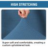 imageHVERSAILTEX Ottoman Cover Stretch Ottoman Slipcover Round Ottoman Storage Cover Folding Stool Covers Furniture Protector Cover for Footrest Ottoman Fit Dia 20quot  23quot TaupeDusty Blue