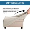 imageHVERSAILTEX Ottoman Cover Stretch Ottoman Slipcover Round Ottoman Storage Cover Folding Stool Covers Furniture Protector Cover for Footrest Ottoman Fit Dia 20quot  23quot TaupeIsland Fossi