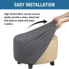 imageHVERSAILTEX Ottoman Cover Stretch Ottoman Slipcover Round Ottoman Storage Cover Folding Stool Covers Furniture Protector Cover for Footrest Ottoman Fit Dia 20quot  23quot TaupeGrey