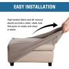 imageHVERSAILTEX Ottoman Cover Stretch Ottoman Slipcover Round Ottoman Storage Cover Folding Stool Covers Furniture Protector Cover for Footrest Ottoman Fit Dia 20quot  23quot TaupeTaupe