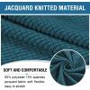 imageHVERSAILTEX Ottoman Cover Stretch Ottoman Slipcover Round Ottoman Storage Cover Folding Stool Covers Furniture Protector Cover for Footrest Ottoman Fit Dia 20quot  23quot TaupeDeep Teal