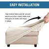 imageHVERSAILTEX Ottoman Cover Stretch Ottoman Slipcover Round Ottoman Storage Cover Folding Stool Covers Furniture Protector Cover for Footrest Ottoman Fit Dia 20quot  23quot TaupeNatural