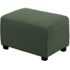 imageHVERSAILTEX Ottoman Cover Stretch Ottoman Slipcover Round Ottoman Storage Cover Folding Stool Covers Furniture Protector Cover for Footrest Ottoman Fit Dia 20quot  23quot TaupeBronze Green
