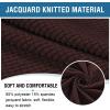 imageHVERSAILTEX Ottoman Cover Stretch Ottoman Slipcover Round Ottoman Storage Cover Folding Stool Covers Furniture Protector Cover for Footrest Ottoman Fit Dia 20quot  23quot TaupeChocolate