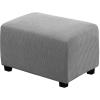imageHVERSAILTEX Ottoman Cover Stretch Ottoman Slipcover Round Ottoman Storage Cover Folding Stool Covers Furniture Protector Cover for Footrest Ottoman Fit Dia 20quot  23quot TaupeDove