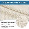 imageHVERSAILTEX Ottoman Cover Stretch Ottoman Slipcover Round Ottoman Storage Cover Folding Stool Covers Furniture Protector Cover for Footrest Ottoman Fit Dia 20quot  23quot TaupeNatural