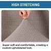 imageHVERSAILTEX Ottoman Cover Stretch Ottoman Slipcover Round Ottoman Storage Cover Folding Stool Covers Furniture Protector Cover for Footrest Ottoman Fit Dia 20quot  23quot TaupeTaupe