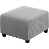 imageHVERSAILTEX Ottoman Cover Stretch Ottoman Slipcover Round Ottoman Storage Cover Folding Stool Covers Furniture Protector Cover for Footrest Ottoman Fit Dia 20quot  23quot TaupeDove