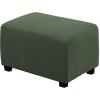 imageHVERSAILTEX Ottoman Cover Stretch Ottoman Slipcover Round Ottoman Storage Cover Folding Stool Covers Furniture Protector Cover for Footrest Ottoman Fit Dia 20quot  23quot TaupeBronze Green