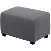 imageHVERSAILTEX Ottoman Cover Stretch Ottoman Slipcover Round Ottoman Storage Cover Folding Stool Covers Furniture Protector Cover for Footrest Ottoman Fit Dia 20quot  23quot TaupeGrey