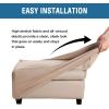 imageHVERSAILTEX Ottoman Cover Stretch Ottoman Slipcover Round Ottoman Storage Cover Folding Stool Covers Furniture Protector Cover for Footrest Ottoman Fit Dia 20quot  23quot TaupeSand
