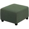 imageHVERSAILTEX Ottoman Cover Stretch Ottoman Slipcover Round Ottoman Storage Cover Folding Stool Covers Furniture Protector Cover for Footrest Ottoman Fit Dia 20quot  23quot TaupeBronze Green