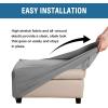 imageHVERSAILTEX Ottoman Cover Stretch Ottoman Slipcover Round Ottoman Storage Cover Folding Stool Covers Furniture Protector Cover for Footrest Ottoman Fit Dia 20quot  23quot TaupeDove