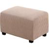 imageHVERSAILTEX Ottoman Cover Stretch Ottoman Slipcover Round Ottoman Storage Cover Folding Stool Covers Furniture Protector Cover for Footrest Ottoman Fit Dia 20quot  23quot TaupeSand