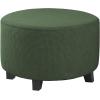 imageHVERSAILTEX Ottoman Cover Stretch Ottoman Slipcover Round Ottoman Storage Cover Folding Stool Covers Furniture Protector Cover for Footrest Ottoman Fit Dia 20quot  23quot TaupeBronze Green