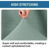 imageHVERSAILTEX Ottoman and Sofa Seat Cushion Combined Cover Slipcover Rectangle Sofa Slipcover Fit Length 5675 Suitable for L Shaped Seat Cushion Cover or Chaise Part Cover Stretch Thick Soft  BlackSage