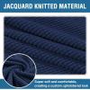 imageHVERSAILTEX Ottoman and Sofa Seat Cushion Combined Cover Slipcover Rectangle Sofa Slipcover Fit Length 5675 Suitable for L Shaped Seat Cushion Cover or Chaise Part Cover Stretch Thick Soft  BlackNavy