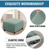imageHVERSAILTEX Ottoman and Sofa Seat Cushion Combined Cover Slipcover Rectangle Sofa Slipcover Fit Length 5675 Suitable for L Shaped Seat Cushion Cover or Chaise Part Cover Stretch Thick Soft  BlackSage