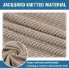 imageHVERSAILTEX Ottoman and Sofa Seat Cushion Combined Cover Slipcover Rectangle Sofa Slipcover Fit Length 5675 Suitable for L Shaped Seat Cushion Cover or Chaise Part Cover Stretch Thick Soft  BlackSand