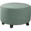 imageHVERSAILTEX Ottoman and Sofa Seat Cushion Combined Cover Slipcover Rectangle Sofa Slipcover Fit Length 5675 Suitable for L Shaped Seat Cushion Cover or Chaise Part Cover Stretch Thick Soft  BlackSage