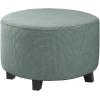 imageHVERSAILTEX Ottoman and Sofa Seat Cushion Combined Cover Slipcover Rectangle Sofa Slipcover Fit Length 5675 Suitable for L Shaped Seat Cushion Cover or Chaise Part Cover Stretch Thick Soft  BlackSage
