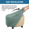 imageHVERSAILTEX Ottoman and Sofa Seat Cushion Combined Cover Slipcover Rectangle Sofa Slipcover Fit Length 5675 Suitable for L Shaped Seat Cushion Cover or Chaise Part Cover Stretch Thick Soft  BlackSage