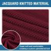 imageHVERSAILTEX Ottoman and Sofa Seat Cushion Combined Cover Slipcover Rectangle Sofa Slipcover Fit Length 5675 Suitable for L Shaped Seat Cushion Cover or Chaise Part Cover Stretch Thick Soft  BlackWineBurgundy