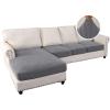 imageHVERSAILTEX Sectional Couch Covers 4 Pieces Sofa Seat Cushion Covers L Shape Separate Cushion Couch Chaise Cover for Both LeftRight Sectional Couch Seat Only 1 Chaise  3 Sofa GreyDove