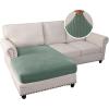 imageHVERSAILTEX Sectional Couch Covers 4 Pieces Sofa Seat Cushion Covers L Shape Separate Cushion Couch Chaise Cover for Both LeftRight Sectional Couch Seat Only 1 Chaise  3 Sofa GreySage